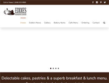 Tablet Screenshot of eddiesbakerycafe.com